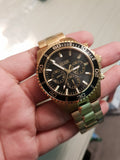  Shop Authentic Guess Chaser Chronograph Black Dial Gold Steel Strap Watch for Men - W0170G2 - Luxxuri