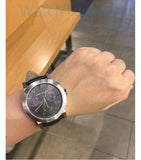  Shop Authentic Burberry The City Chronograph Black Dial Black Leather Strap Watch for Men - BU9356 - Luxxuri