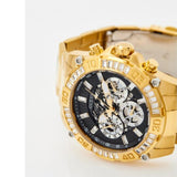  Shop Authentic Guess Trophy Diamonds Black Dial Gold Steel Strap Watch for Men - GW0390G2 - Luxxuri