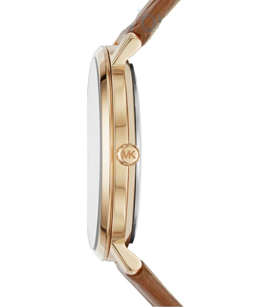  Shop Authentic Michael Kors Jaryn Quartz Gold Dial Brown Leather Strap Watch For Women - MK2496 - Luxxuri