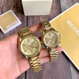  Shop Authentic Michael Kors Bradshaw Quartz Gold Dial Gold Steel Strap Watch For Women - MK6538 - Luxxuri