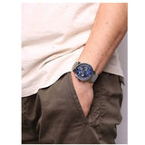  Shop Authentic Tommy Hilfiger Evan Chronograph Blue Dial Silver Steel Strap Watch For Men - 1710409 - Luxxuri