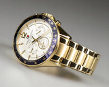  Shop Authentic Tommy Hilfiger Luke Chronograph White Dial Gold Steel Strap Watch for Men - 1791121 - Luxxuri