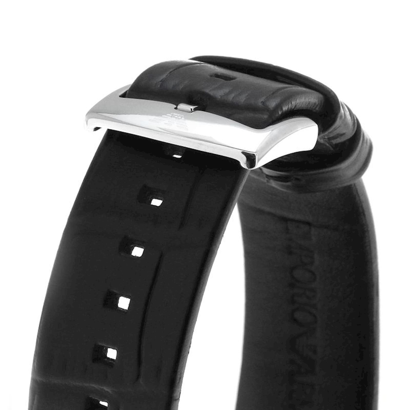  Shop Authentic Emporio Armani Luigi Quartz Black Dial Black Leather Strap Watch For Men - AR2500 - Luxxuri