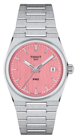  Shop Authentic Tissot PRX Quartz Pink Dial Silver Steel Strap Watch for Women - T137.210.11.331.00 - Luxxuri