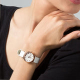  Shop Authentic Marc Jacobs Baker White Dial White Leather Strap Watch for Women - MBM1284 - Luxxuri