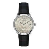  Shop Authentic Burberry Classic Round Cream Dial Black Leather Strap Watch for Men - BU10008 - Luxxuri