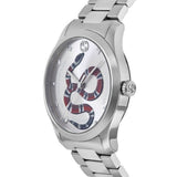  Shop Authentic Gucci G Timeless Silver Dial Silver Steel Strap Watch For Women - YA1264076 - Luxxuri