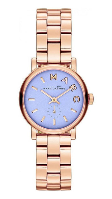  Shop Authentic Marc Jacobs Mini Baker Blue Dial Rose Gold Steel Strap Watch for Women - MBM3285 - Luxxuri