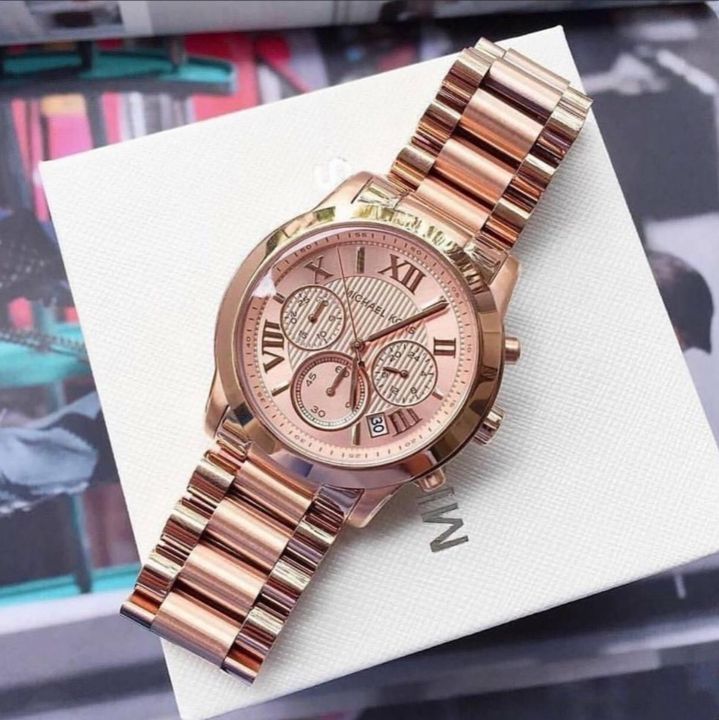  Shop Authentic Michael Kors Cooper Rose Gold Rose Gold Steel Strap Watch for Women - MK6275 - Luxxuri