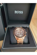  Shop Authentic Hugo Boss Trophy Grey Dial Rose Gold Steel Strap Watch for Men - 1513632 - Luxxuri