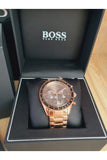  Shop Authentic Hugo Boss Trophy Grey Dial Rose Gold Steel Strap Watch for Men - 1513632 - Luxxuri