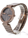  Shop Authentic Gucci Interlocking G Quartz Brown Dial Brown Steel Strap Watch for Women -  YA133317 - Luxxuri