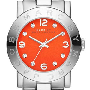  Shop Authentic Marc Jacobs Amy Red Dial Silver Steel Strap Watch for Women - MBM3302 - Luxxuri