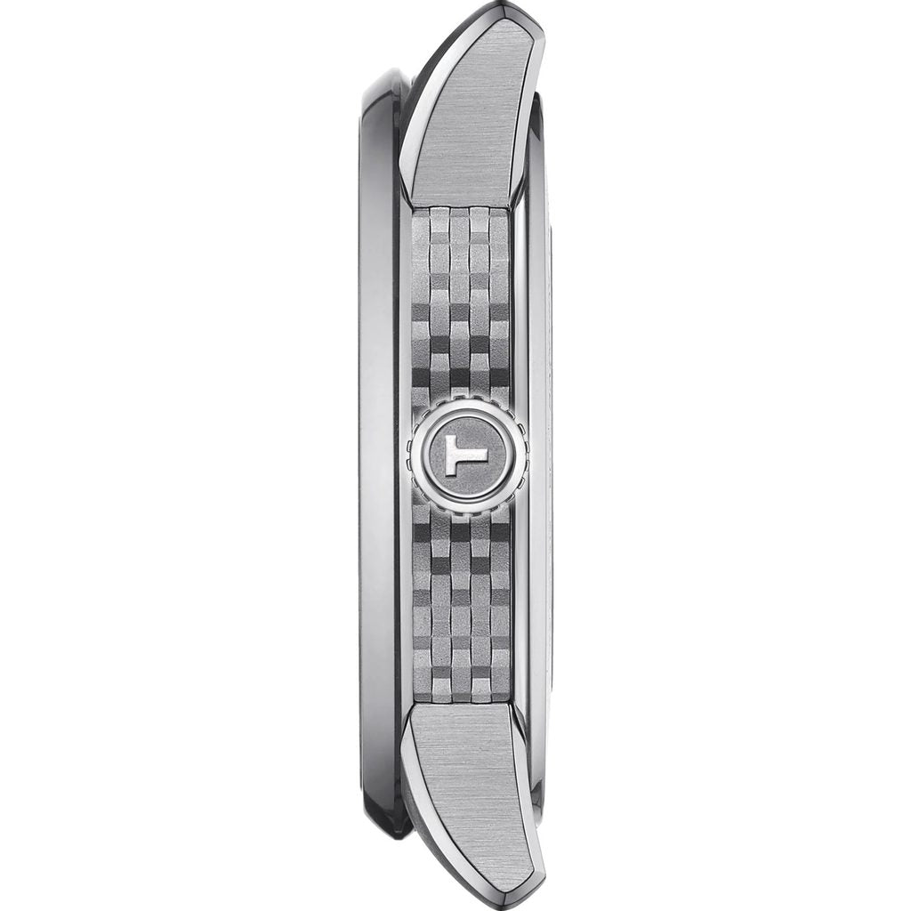 Tissot Luxury Powermatic 80 Blue Dial Silver Steel Strap Watch For Men - T086.407.11.047.00