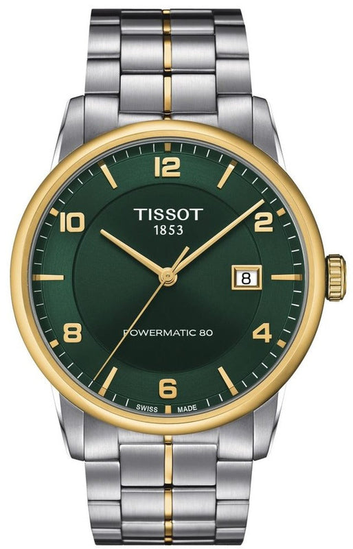  Shop Authentic Tissot Luxury Powermatic 80 Green Dial Silver Steel Strap Watch For Men - T086.407.22.097.00 - Luxxuri
