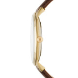  Shop Authentic Fossil The Minimalist White Dial Brown Leather Strap Watch for Men - FS5397 - Luxxuri