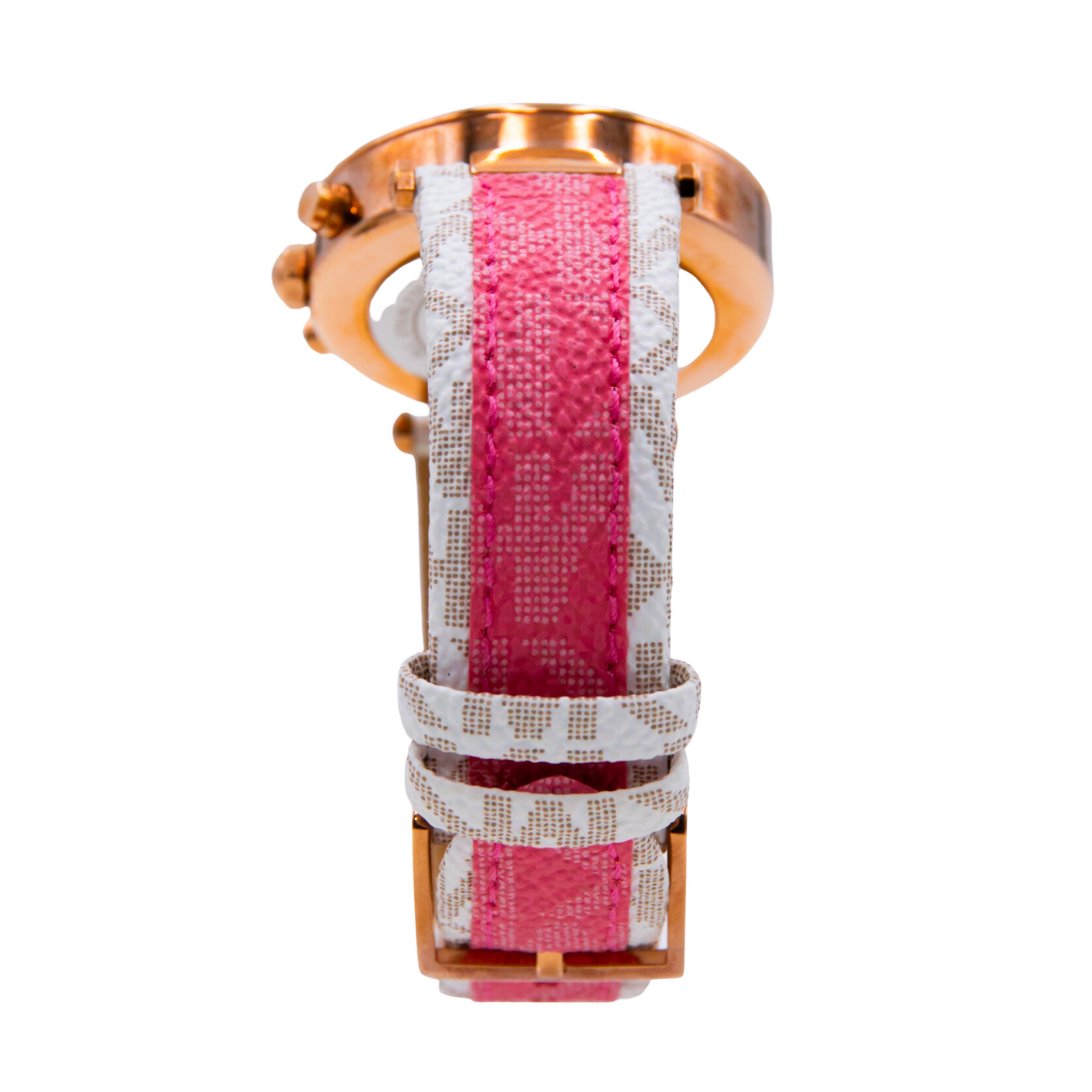  Shop Authentic Michael Kors Parker Chronograph White Dial Two Tone Leather Strap Watch For Women - MK6951 - Luxxuri