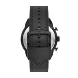  Shop Authentic Fossil Bronson Chronograph Black Dial Black Leather Strap Watch for Men - FS5874 - Luxxuri