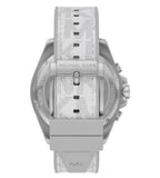  Shop Authentic Michael Kors Brecken Chronograph Silver Dial White Leather Strap Watch For Men - MK8949 - Luxxuri