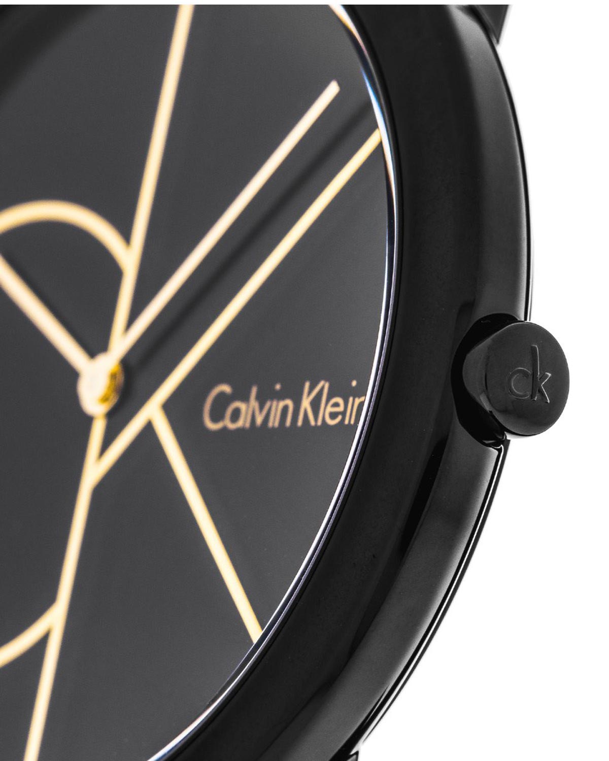  Shop Authentic Calvin Klein Minimal Black Dial Black Mesh Bracelet Watch for Men - K3M214X1 - Luxxuri