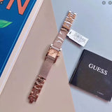  Shop Authentic Guess Nouveau Diamonds Rose Gold Dial Rose Gold Mesh Bracelet Watch for Women - W0127L3 - Luxxuri