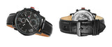  Shop Authentic Tommy Hilfiger Aden Chronograph Black Dial Black Leather Strap Watch for Men - 1791310 - Luxxuri