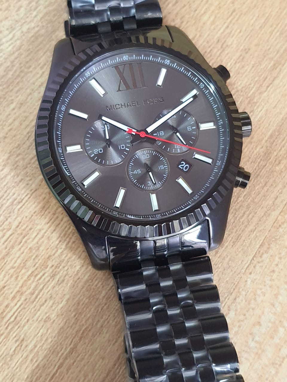  Shop Authentic Michael Kors Lexington Chronograph Black Dial Black Steel Strap Watch for Men - MK8320 - Luxxuri