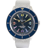  Shop Authentic Breitling Superocean Heritage '57 Special Edition II Blue Dial Silver Mesh Bracelet Watch for Men - A103702A1C1A1 - Luxxuri