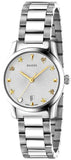  Shop Authentic Gucci G Timeless White Dial Silver Steel Strap Watch For Women - YA126572A - Luxxuri