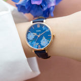  Shop Authentic Fossil Jacqueline Blue Dial Blue Leather Strap Watch for Women - ES4673 - Luxxuri