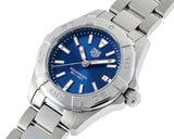  Shop Authentic Tag Heuer Aquaracer Blue Dial Silver Steel Strap Watch for Women - WBD1412.BA0741 - Luxxuri