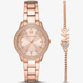 Michael Kors Tibby Pave Rose Gold Dial Rose Gold Steel Strap Watch for Women - MK1058