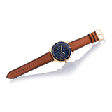  Shop Authentic Fossil Grant Sport Chronograph Blue Dial Brown Leather Strap Watch for Men - FS5268 - Luxxuri