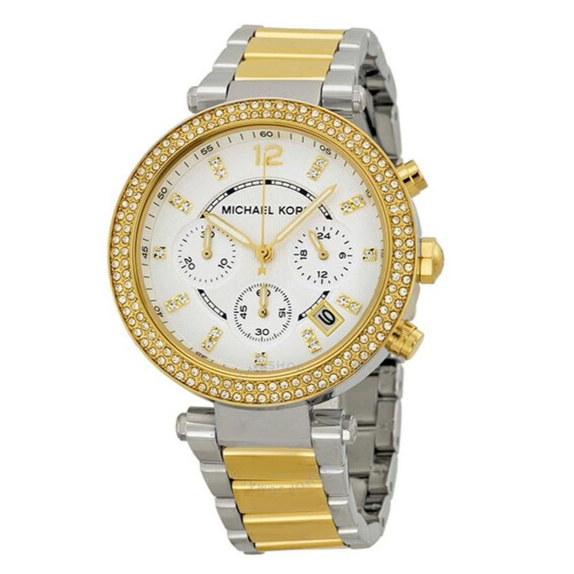  Shop Authentic Michael Kors Parker White Dial Two Tone Steel Strap Watch for Women - MK5626 - Luxxuri