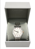  Shop Authentic Calvin Klein Infinity Silver Dial Silver Steel Strap Watch for Men - K5S34B46 - Luxxuri
