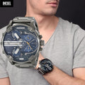  Shop Authentic Diesel Big Daddy 2.0 Blue Dial Grey Stainless Strap Watch For Men - DZ7331 - Luxxuri