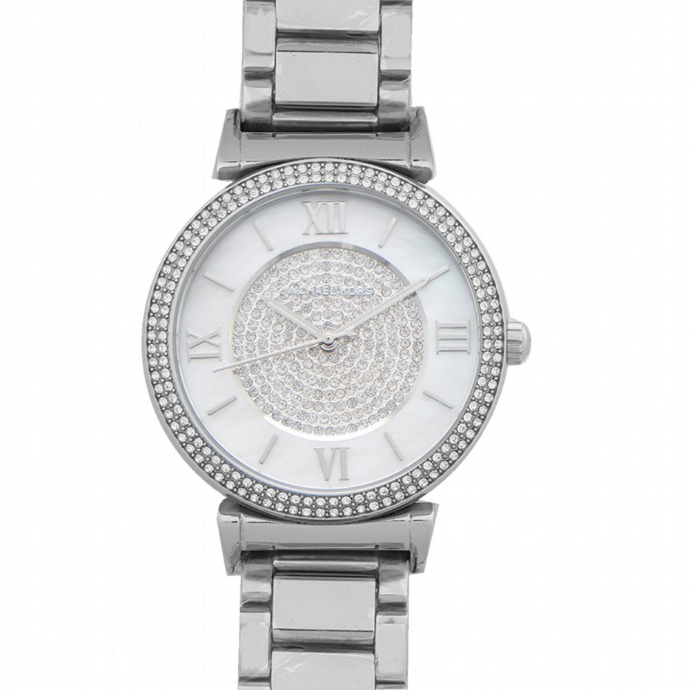  Shop Authentic Michael Kors Catlin Silver Dial Silver Steel Strap Watch for Women - MK3355 - Luxxuri