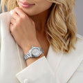 Tag Heuer Aquaracer Diamonds White Mother of Pearl Dial Silver Steel Strap Watch for Women - WBD1314.BA0740