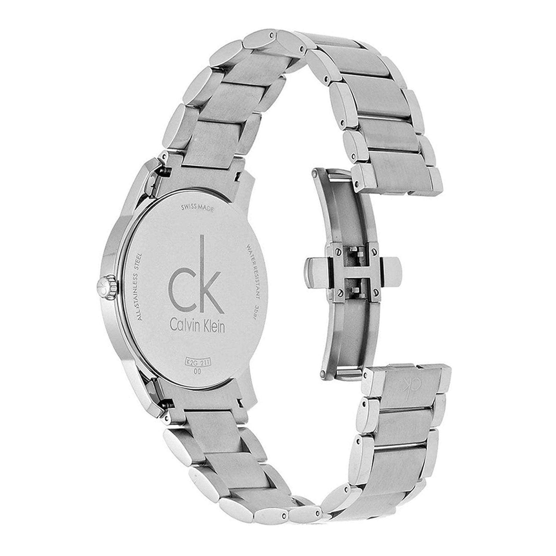  Shop Authentic Calvin Klein City Silver Dial Silver Steel Strap Watch for Men - K2G2G146 - Luxxuri