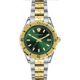  Shop Authentic Versace Hellenyium Quartz Green Dial Two Tone Steel Strap Watch For Men - VE3A00720 - Luxxuri