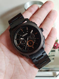  Shop Authentic Fossil Machine Chronograph Black Dial Black Steel Strap Watch for Men - FS4682 - Luxxuri