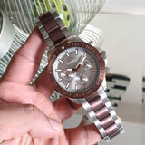  Shop Authentic Fossil Bannon Multifunction Brown Dial Two Tone Steel Strap Watch for Men - BQ2502 - Luxxuri