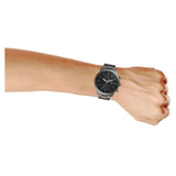  Shop Authentic Fossil Townsman Chronograph Black Dial Silver Steel Strap Watch for Men - FS5349 - Luxxuri