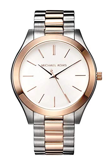  Shop Authentic Michael Kors Runway White Dial Two Tone Stainless Steel Strp Watch for Women - MK3204A - Luxxuri