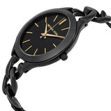 Shop Authentic Michael Kors Slim Runway Black Dial Black Steel Strap Watch for Women - MK3317 - Luxxuri
