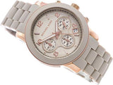  Shop Authentic Michael Kors Runway Chronograph Grey Dial Grey Silicone Strap Watch For Women - MK7386 - Luxxuri