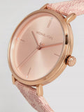  Shop Authentic Michael Kors Jayne Three Hand Rose Gold Dial Pink Leather Strap Watch For Women - MK7130 - Luxxuri