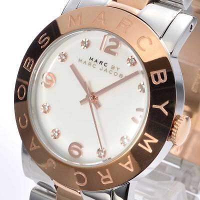  Shop Authentic Marc Jacobs Amy Silver Dial Two Tone Steel Strap Watch for Women - MBM3194 - Luxxuri