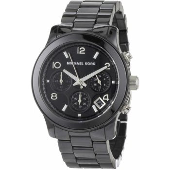  Shop Authentic Michael Kors Runway Black Ceramic Dial Black Steel Strap Watch for Women - MK5162 - Luxxuri